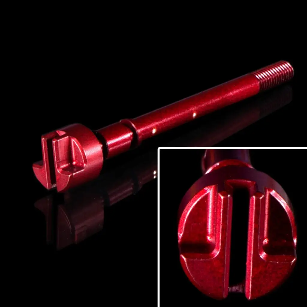 Red Anodised Milling Highlighted